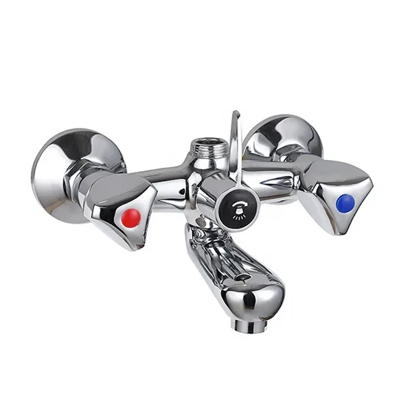 single handle and durable polished chrome Brass Dubai popular shower faucet mixer
