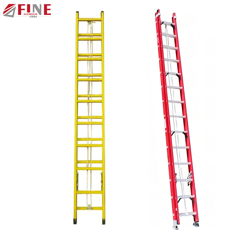 En131 Frp Escalera Extension Fiberglass Reinforced Plastic Ladder Manufacturers