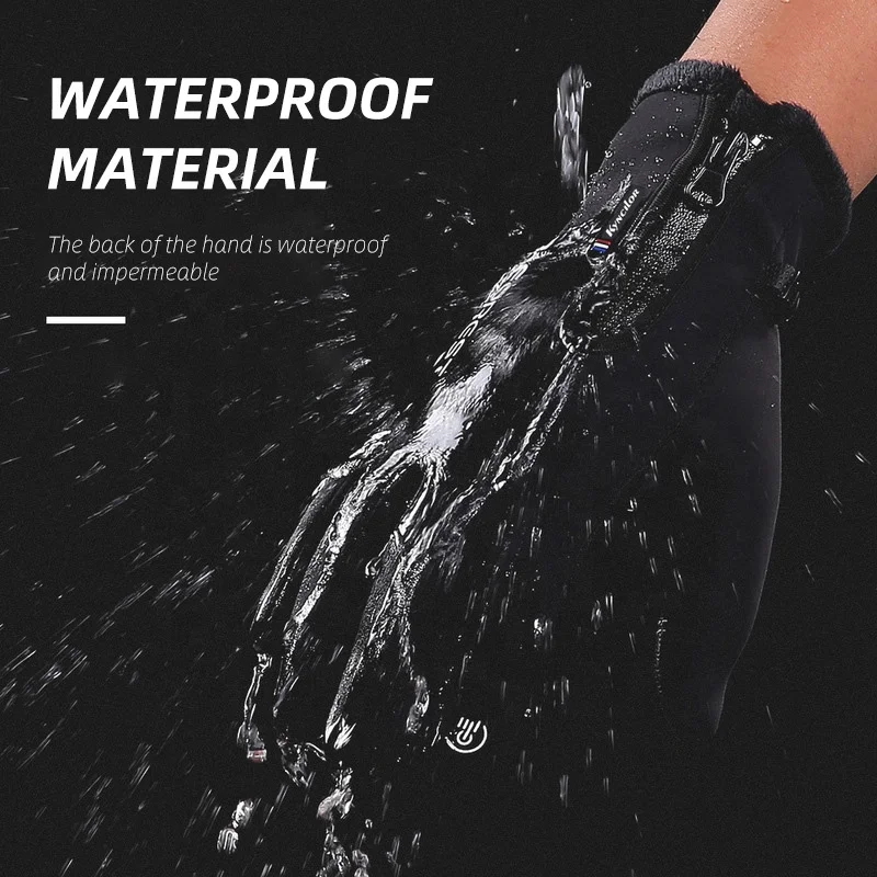 VICTGOAL full finger riding gloves motorcycle full finger warm thermal cycling gloves men racing gym sports gloves