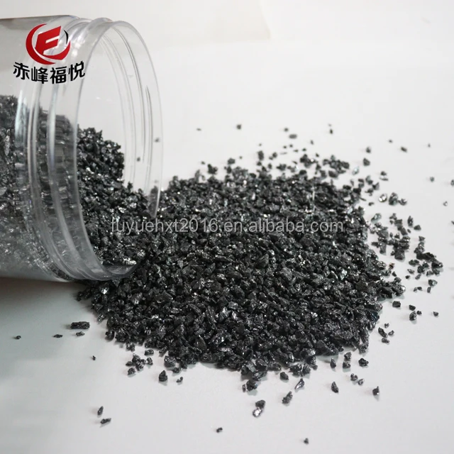 30-70mm Silicon Carbide 80% For Steelmaking Black SIC 16-220mesh Silicon Carbide Dark Color For Sale