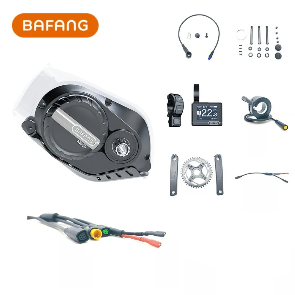 Bafang 120N.m torque M600 MID DRIVE motor kit system 48V 500W G521 e bike conversion kit for MTB