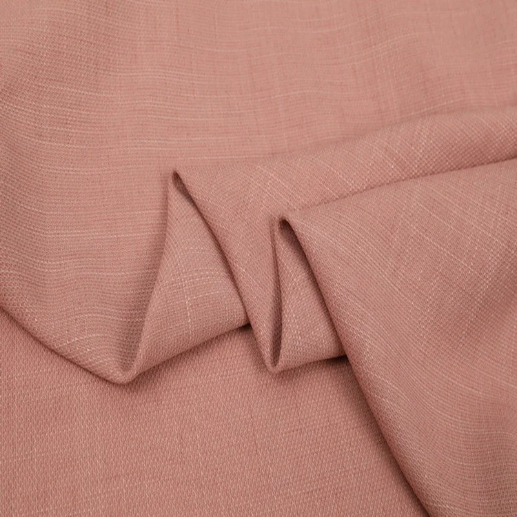 50% polyester 46% viscose 4% spandex copy hemp TR bamboo joint woven Summer stretch fabric 228g for dress,suits,uniform
