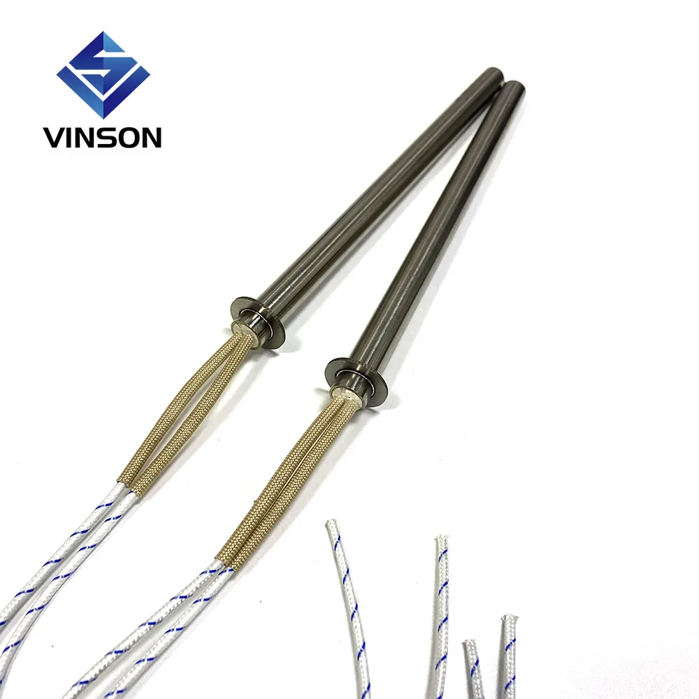 Vinson Manufacturer screw SUS fitting cartridge heater rod type heaters with NPT BSP thread for liquid or air