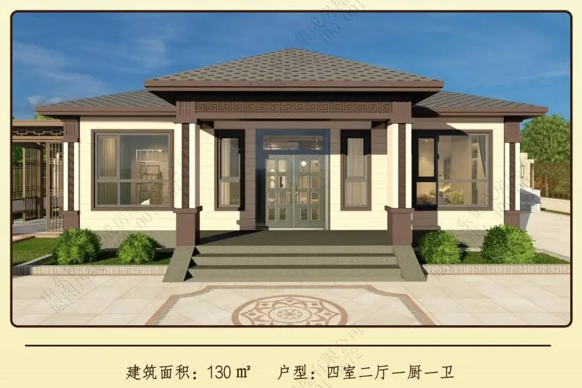 Modern luxury light steel structure villa residential