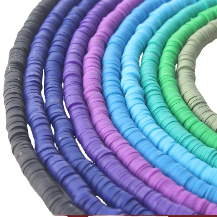 Solid color clay beads polymer clay beads for Jewelry making
