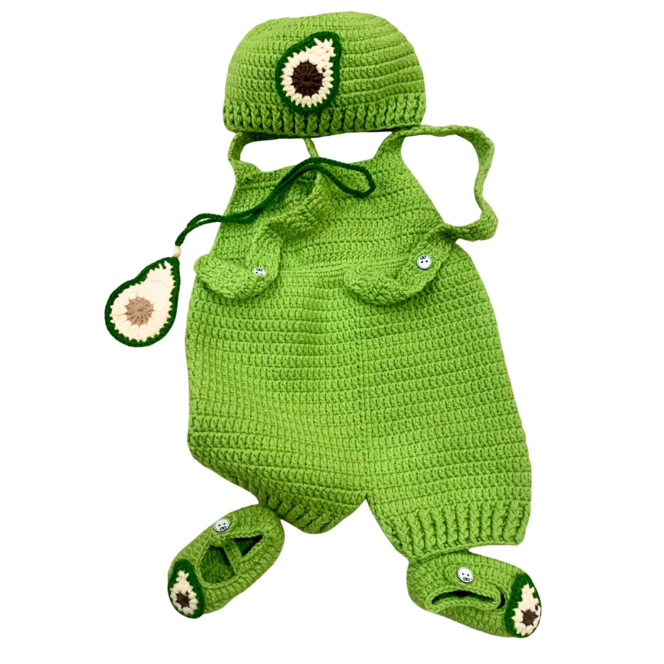Wholesale Full Set Shoes Knitting Baby Cotton And Wool Clothes Girl And Boy Costume Supplier Hand Made Jumpsuits Clothing