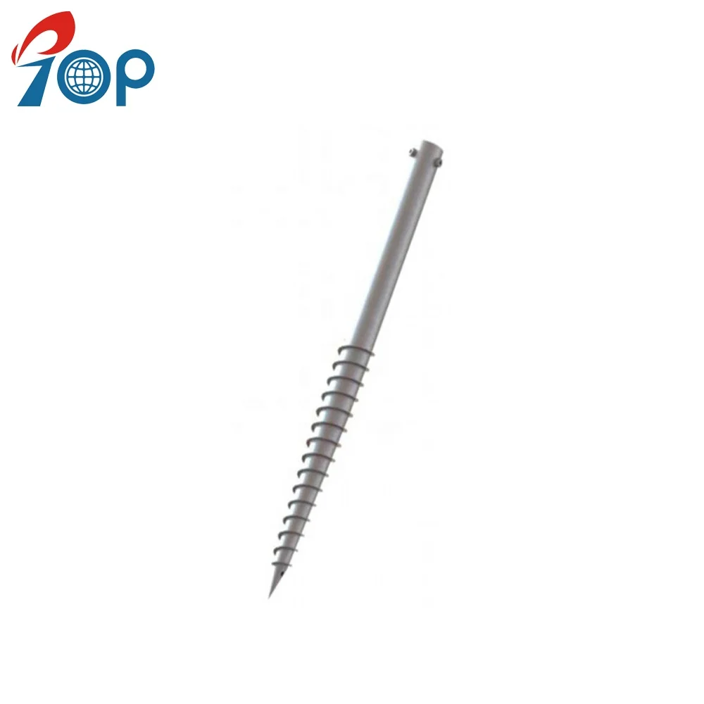 Заземляющий винтовой анкерный ворс HDG для строительной основы