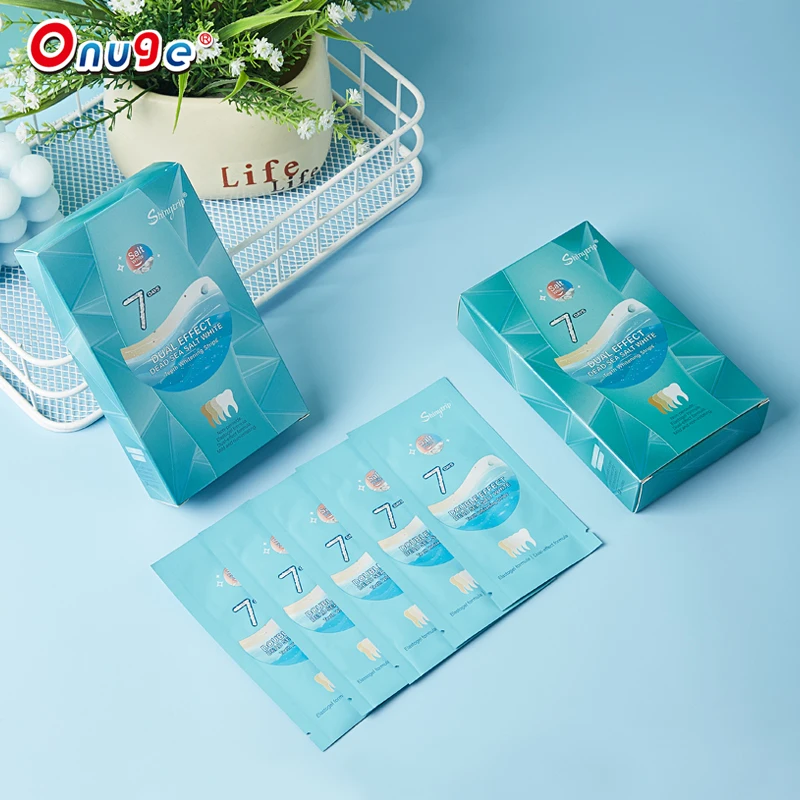 bright peroxide teeth whitening kit with tooth bleaching white strips with cheap price 28 pcs dead sea salt white teeth strips