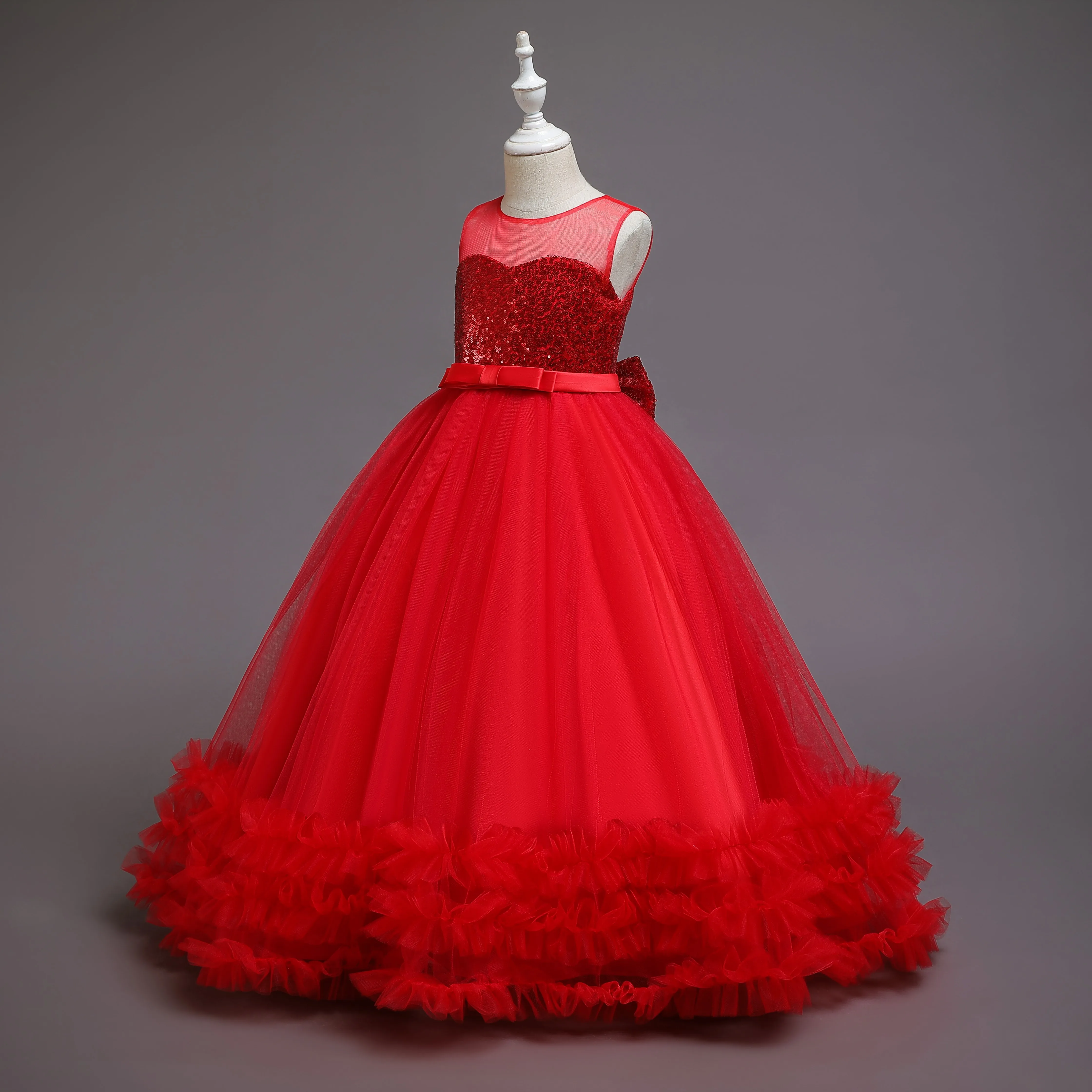 Custom PRICE CAN BE NEGOTIATED Sequins Baby Girl Princess Dress Tutu dress Kid Party Gown Princess Girl Dress