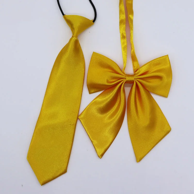 Solid color tie bow tie kindergarten primary school girls bow tie class uniform