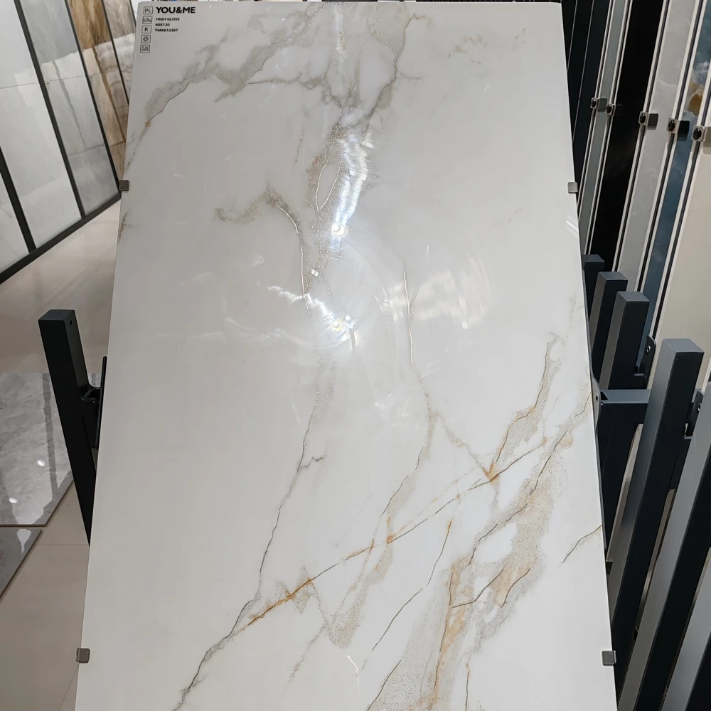 porcelain floor tiles Spanish designs big size glazed polished tiles high glossy new process 600*1200mm