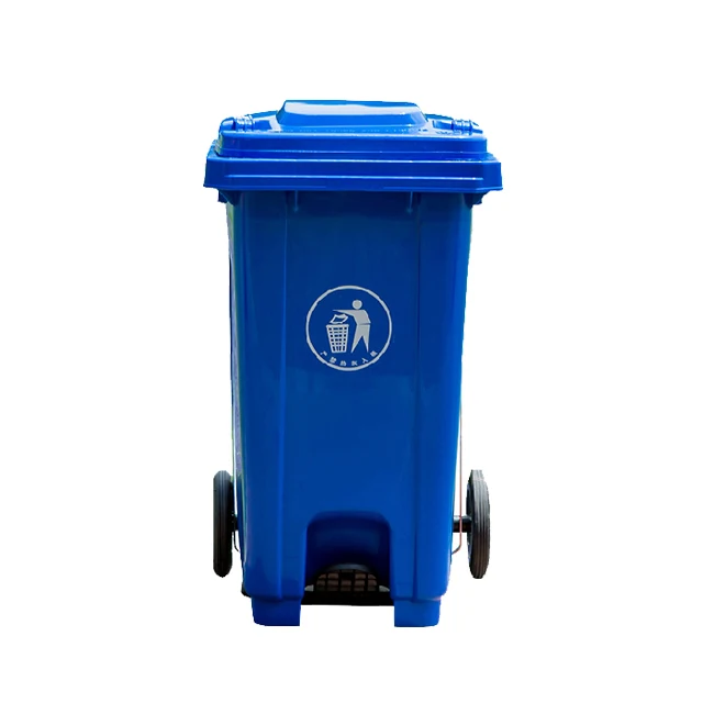 Оптовая продажа зеленый HDPE 100/120/240 литровый наружный контейнер для отходов пластиковый большого размера с педалью