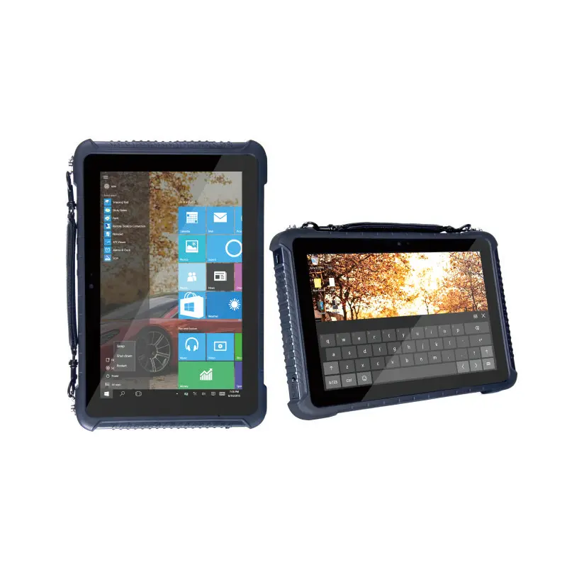 10 Inch Industrial IP67 Rugged Win 10 Tablet PC with Barcode Scanner NFC 4G WIFI GPS