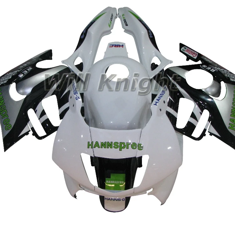 Injection ABS Plastic Cowling Kit for Motorcycle Honda CBR600 F3 1997 1998 White Black Hannspree