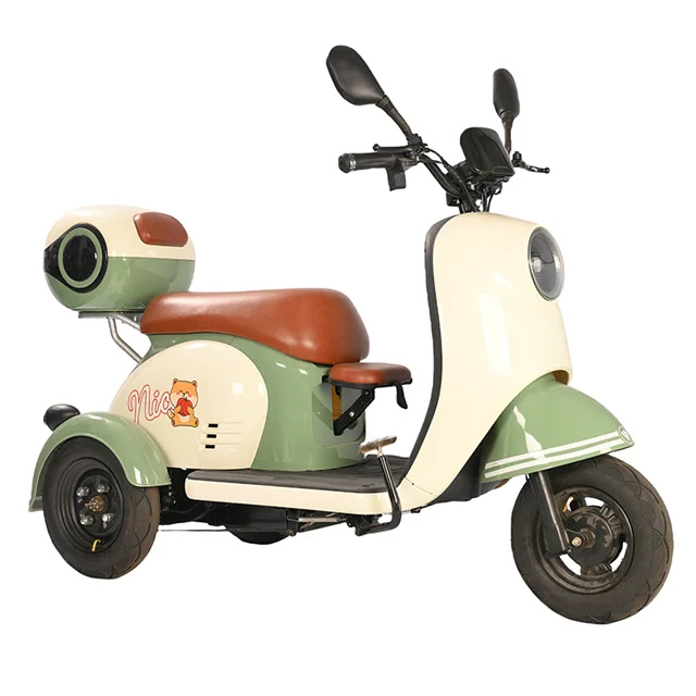 Factory Export Hot Selling 650W/800W Electric Steel 3-Wheel Passenger Tricycle Central Motor Customized E-Tricycle 48V Voltage