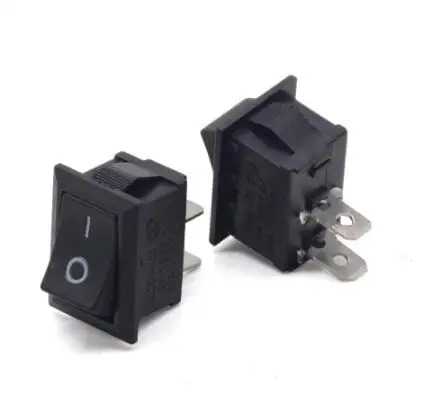 2Pin оснастки вкл/выкл KCD1-101 автомобиль Круглый Рокер тумблер SPST переключатель 125V 6A