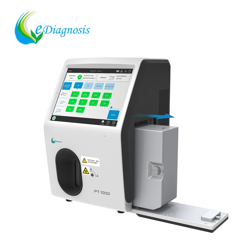 Quick check and test blood gas analyzer accuracy whole blood gas analyzer with test kit