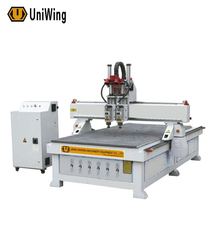 Two Head CNC Router for Wooden/WPC/PVC door panel design