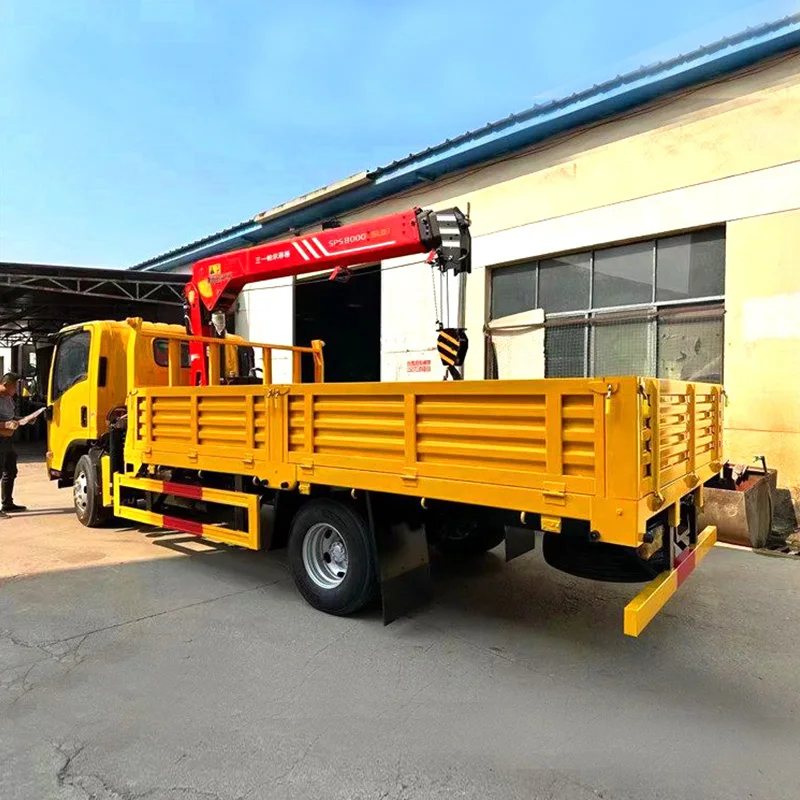 1SUZU подгонять 4x2 5 тонн автокран гидравлический кран для подъема тяжестей