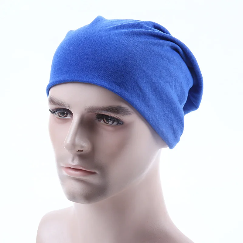 
2019 winter unisex hip-hop turban cap cotton slouch beanie hat 