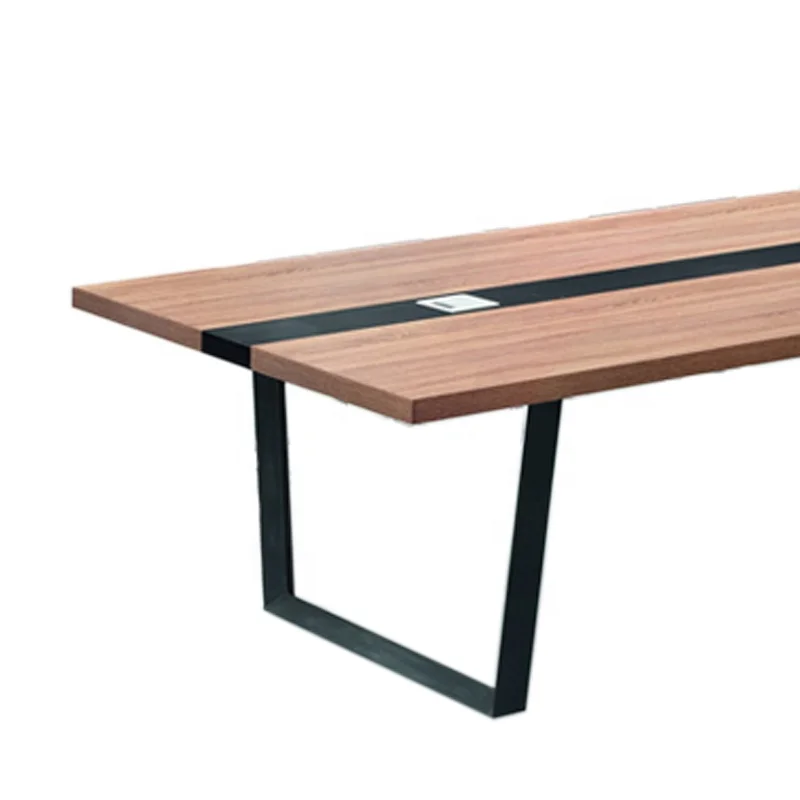 Офисная мебель со стальными ножками простой элегантный дизайн на 10 персон офисный стол для собраний и конференций