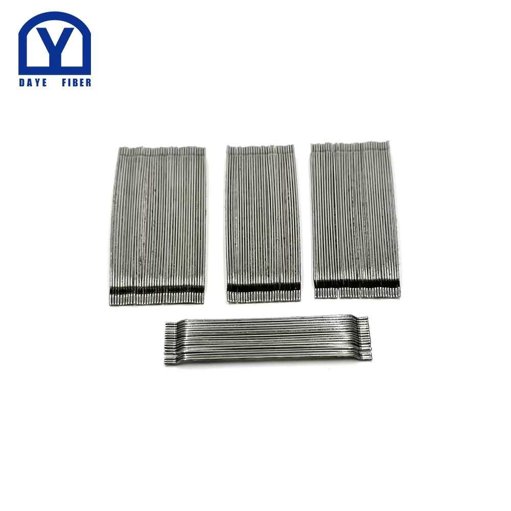80/60 High Strength Steel Fiber Glued for Concrete Metal Building Materials Hooked End Steel Fiber Concrete