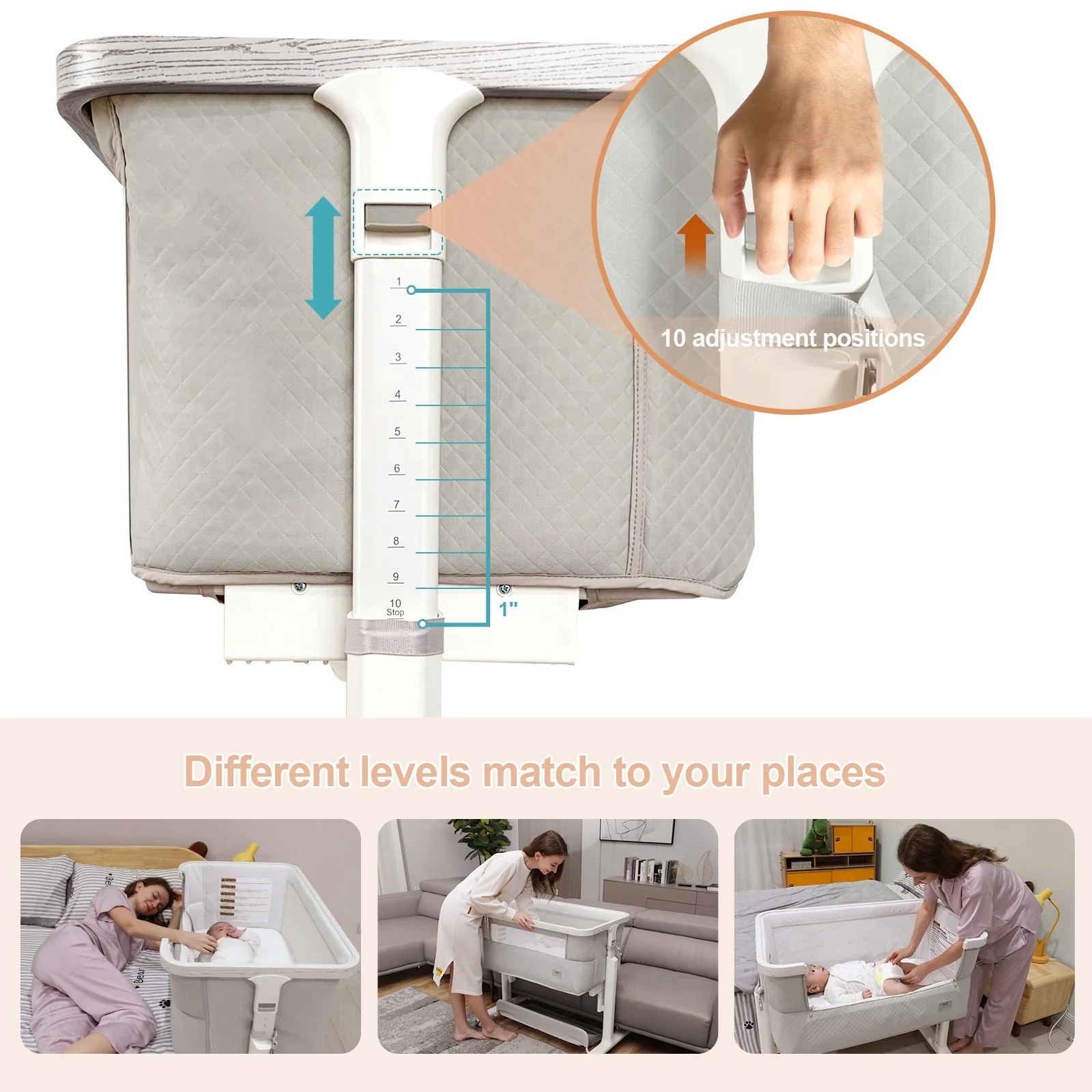 Electric bedside bassinets & cradles crib baby cradle electric bed babybaby bed electric