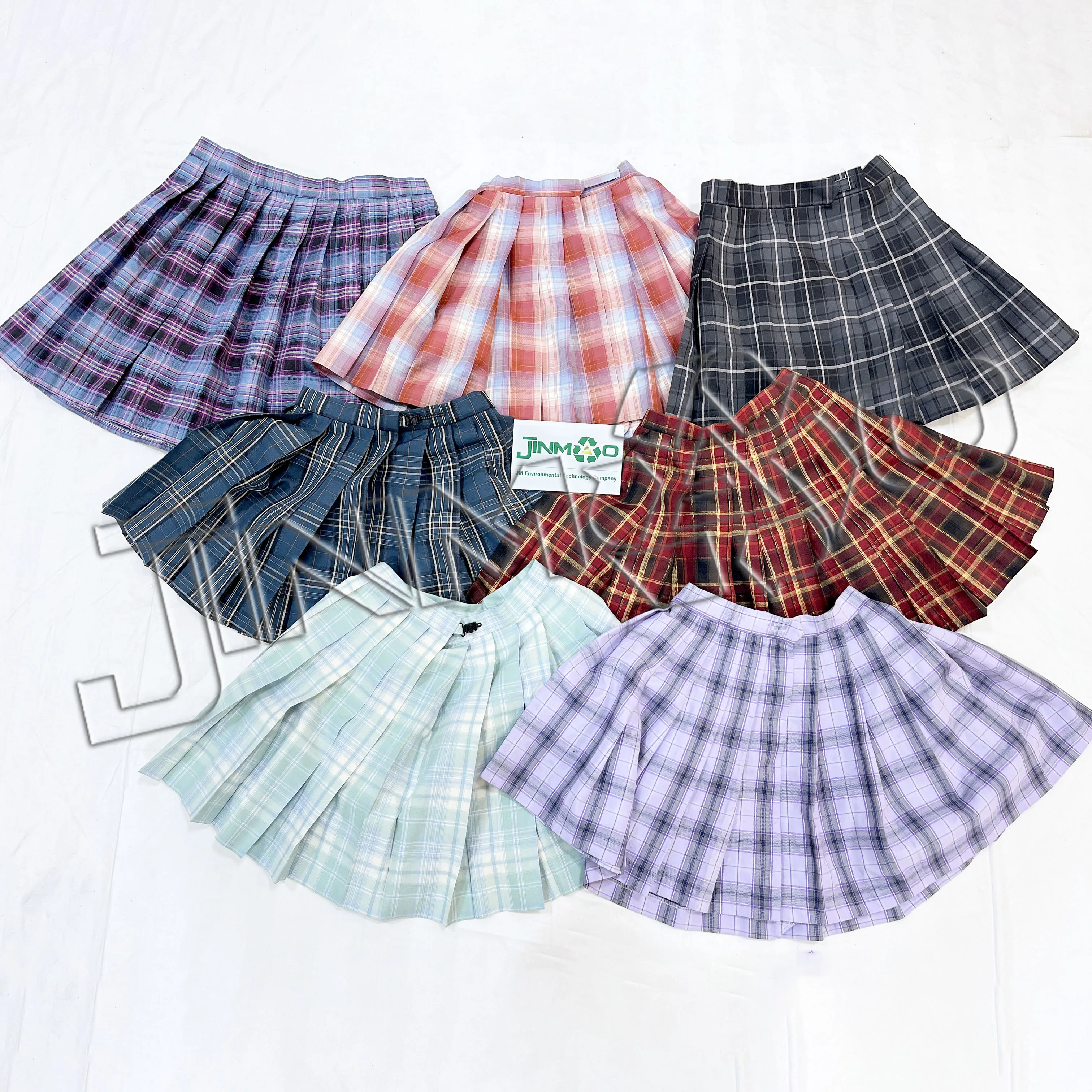 original factory wholesale Southeast Asia hot sale cotton a-line skirt JK summer used clothes for women