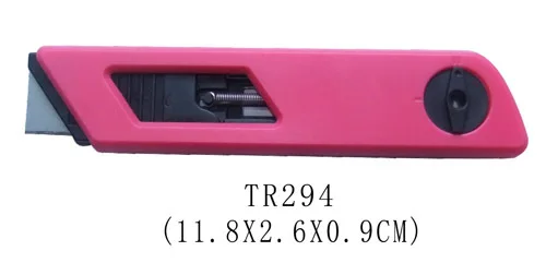Popular Retractable Utility Knife Sliding Blade Cutter 18mm plastic Utility Craft Knife