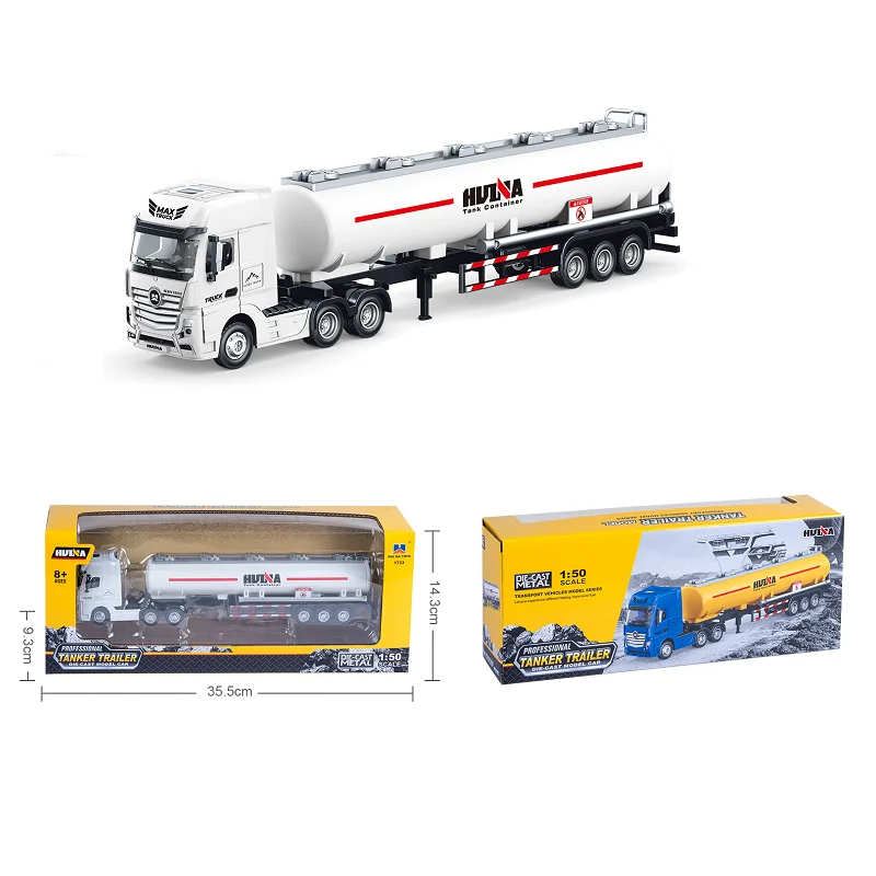 1:50 Oil Tank Car Model Small Die Cast Alloy Metal Truck Series Toy For Boys