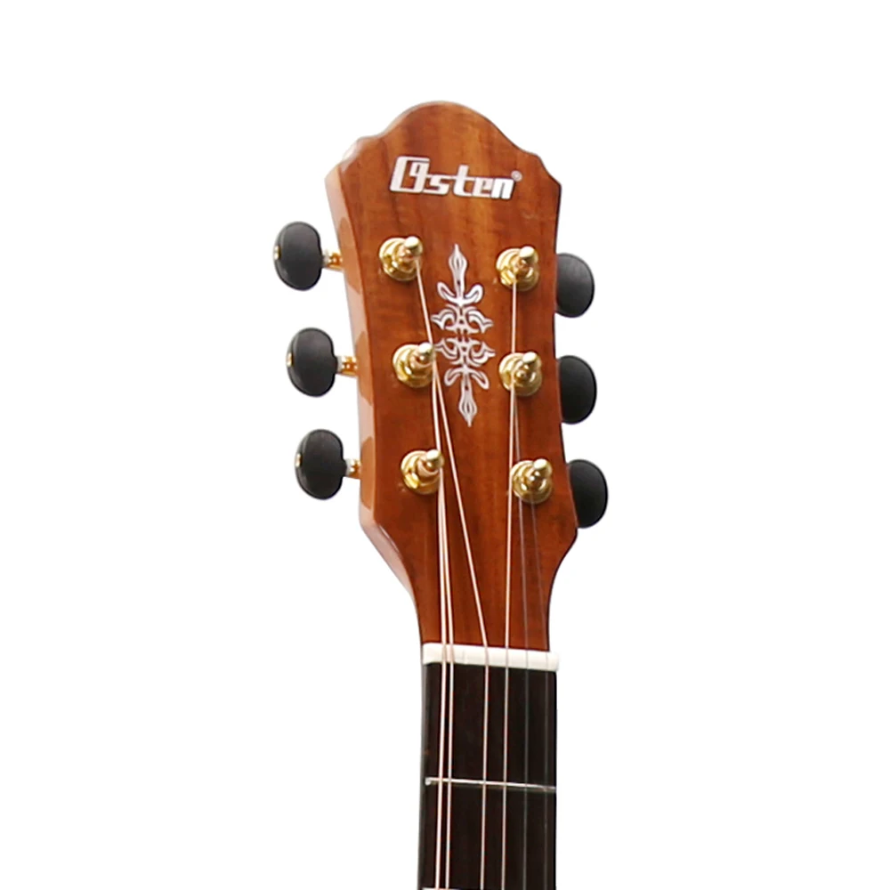 Accept OEM Professional 41 Inch Canada Solid Red Pine Top Nato Neck Glossy Finish Acoustic Guitar