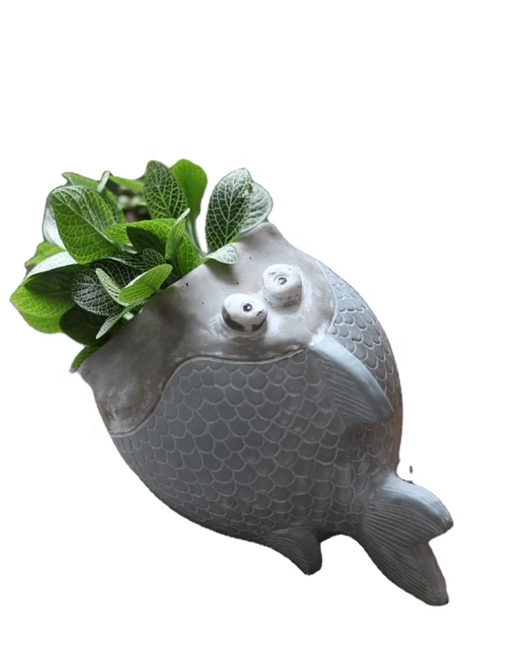 Wholesale Indoor Succulent Planter Desktop Decorations Artificial Flower Design Home Garden Flowerpot Animals Figurines