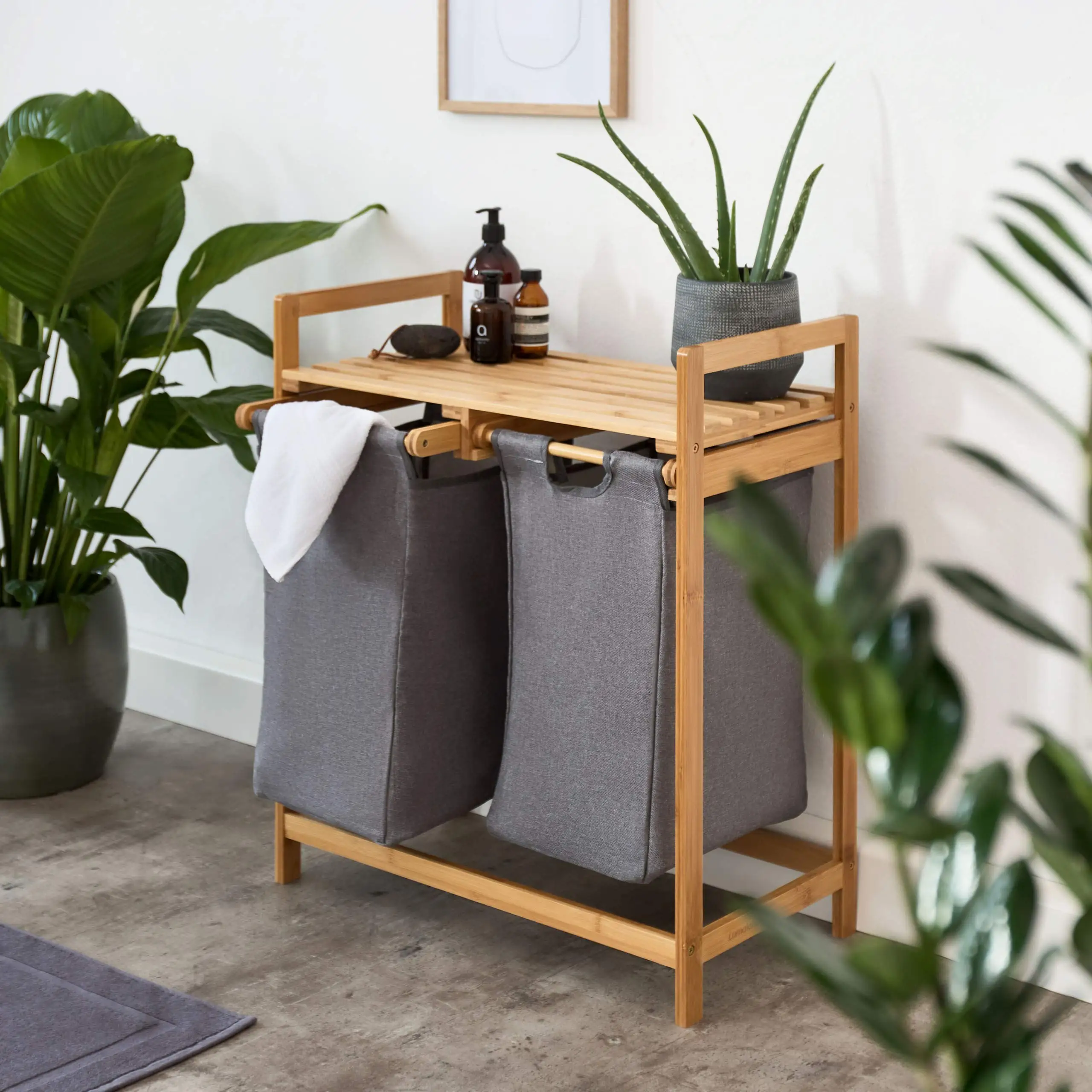 Корзина для белья из натурального бамбука, полки, корзина для белья из бамбука, подставка для белья, корзина для хранения одежды в ванной комнате