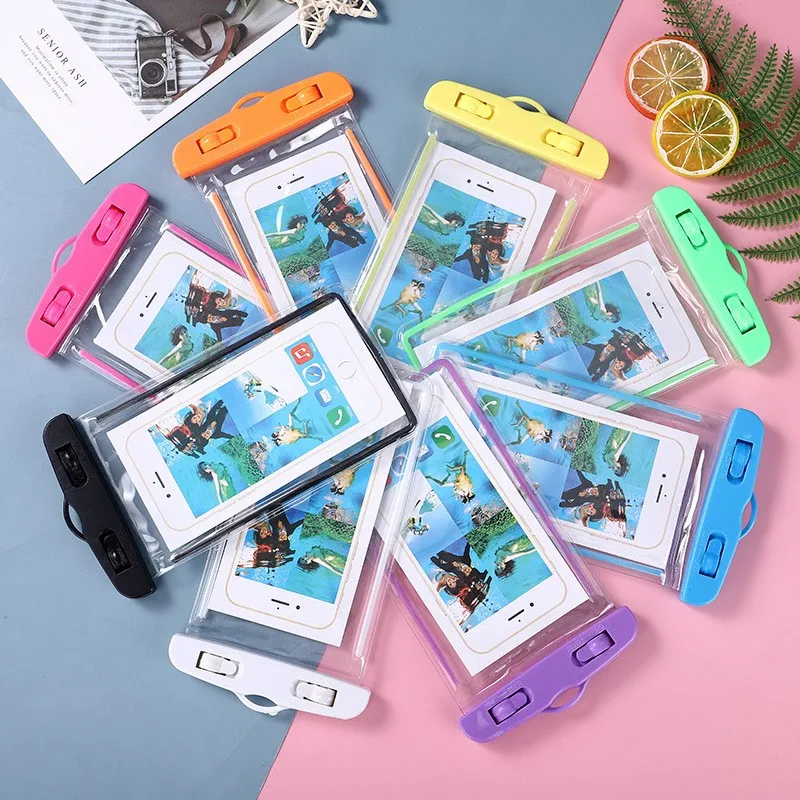 Universal Waterproof Pvc Mobile Phone Cases glow Pouch Waterproof Bag Water Proof Cell Phone Bag