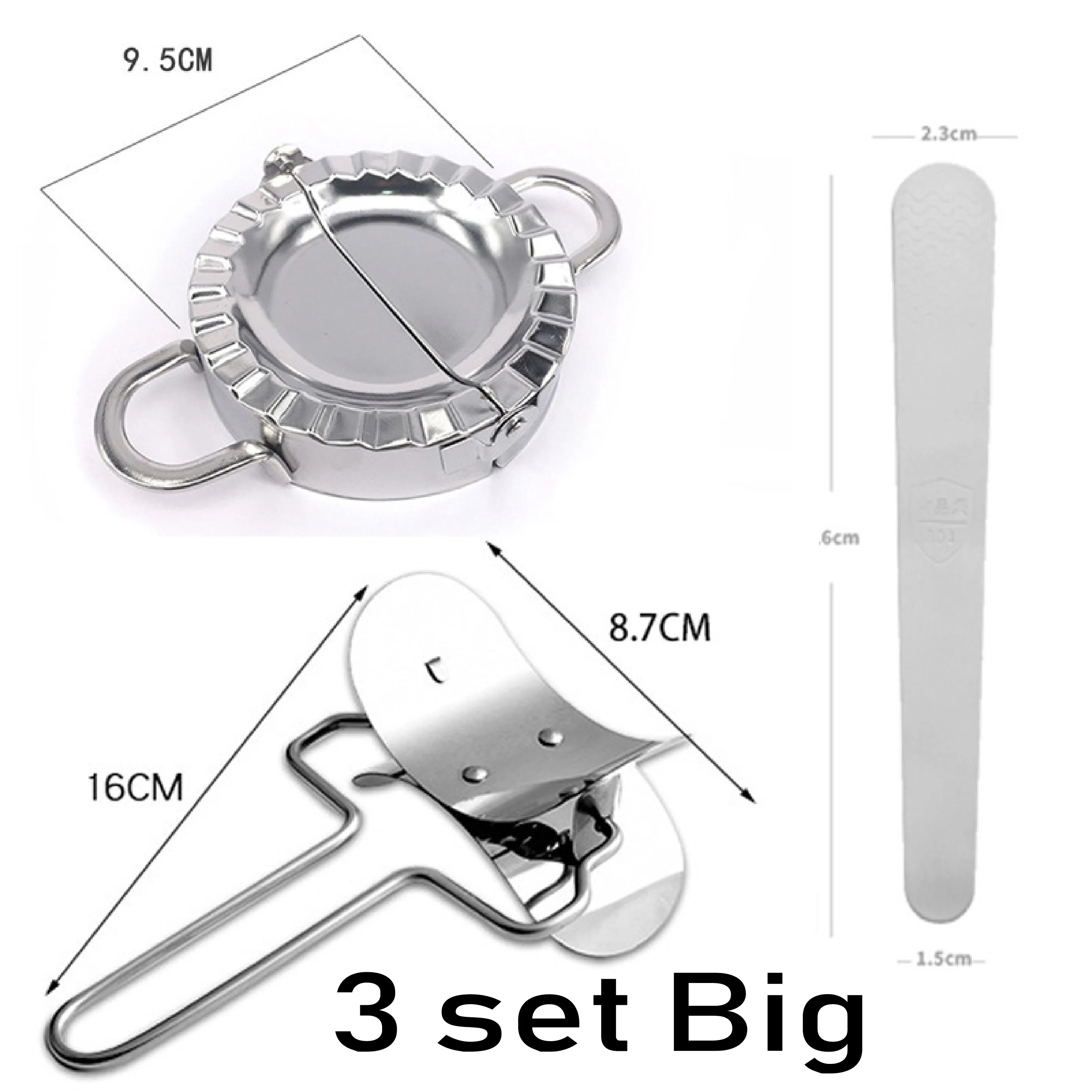 
Chinese Pie Dumpling Maker Set and Cutter, Press Skin Maker Stuffing Spoon , Ravioli Empanadas Press Mold Kitchen Accessories 