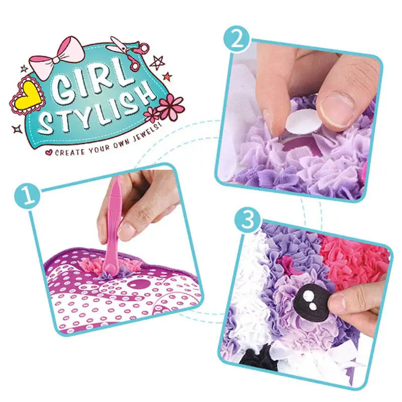 JH Free Detail Page DIY Sewing Kit Handmade Plush Sunflower Pillow Toys Easy Projects of Stuffed Animal Dolls