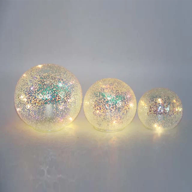 Круглые блестящие настольные украшения со стеклянным шариком 4,6 дюйма