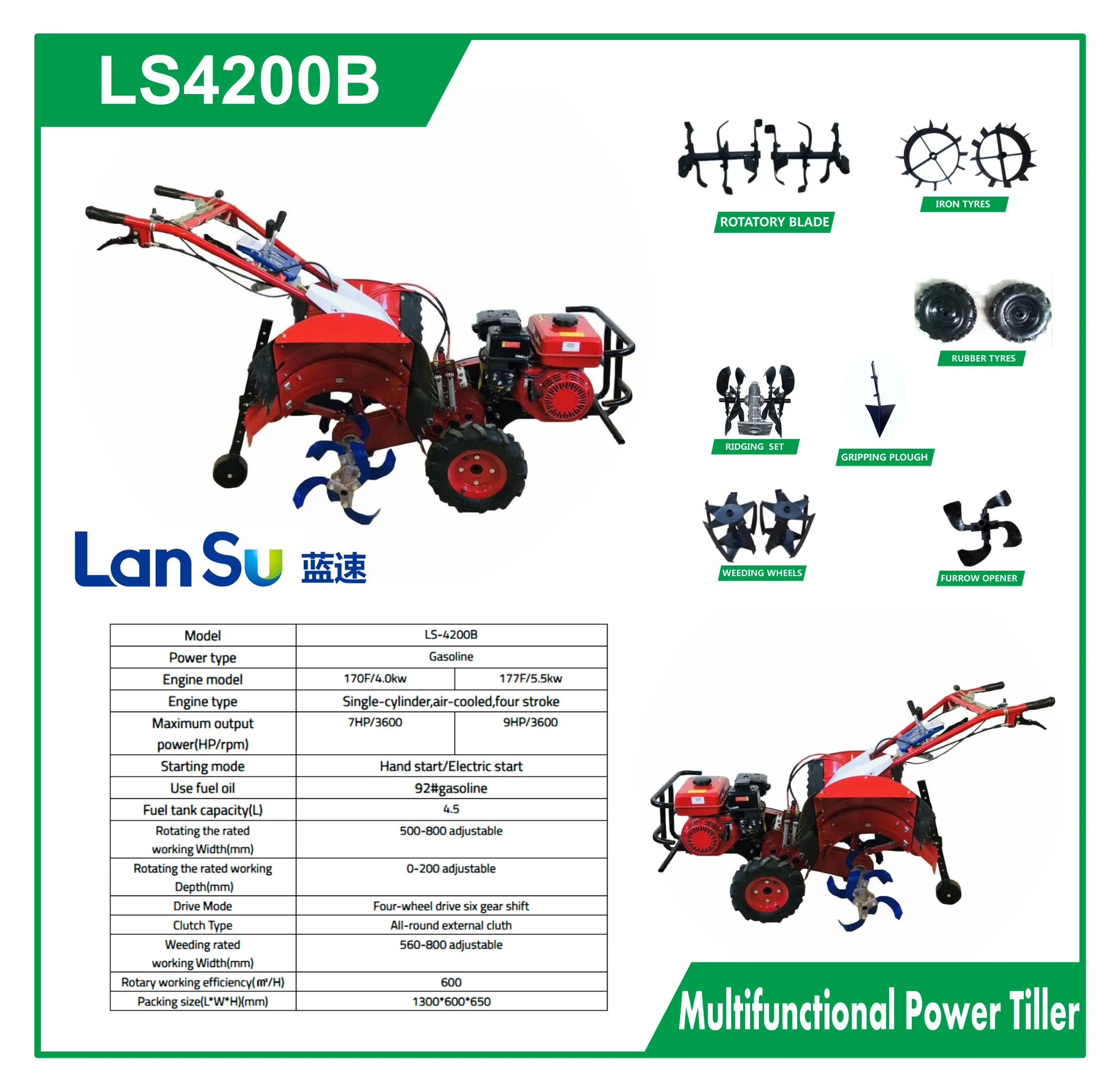 25hp tractor power tiller walking tractor Small agricultural  power tiller