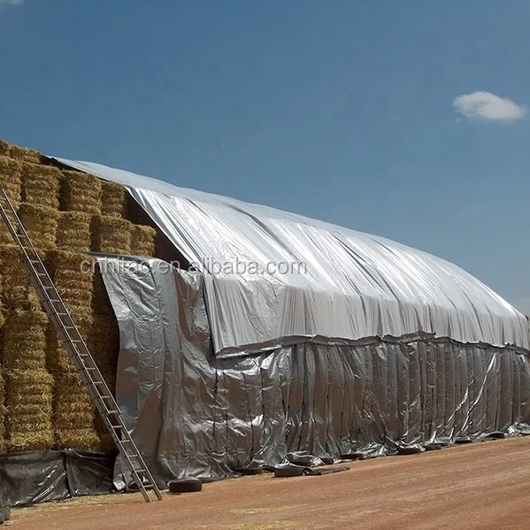 Strong round hay bale tarps covers canada market summer waterproof fabric for sale
