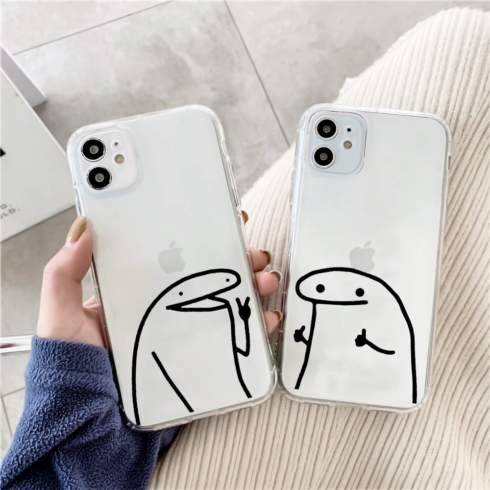 Love heart shit Clear TPU cell Phone Case For iPhone 14 pro max