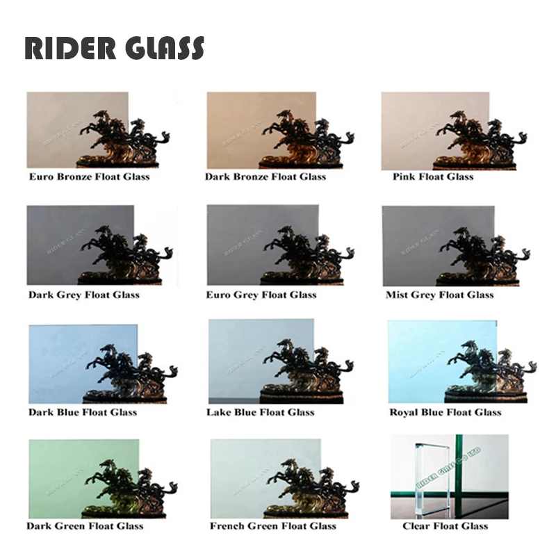 4mm 6mm Dark Grey Bronze Tinted Float Glass