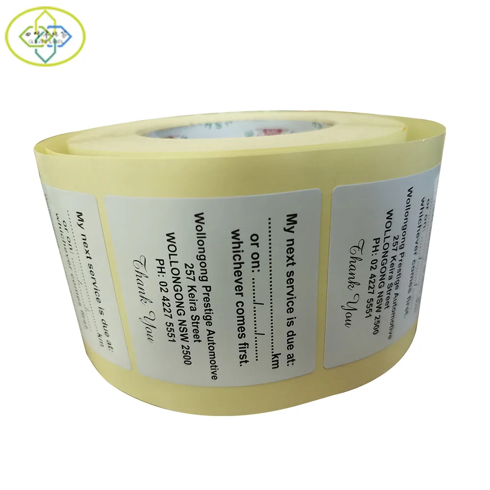 Customized double-sided printing sticker printing hand-written front and back label packaging
