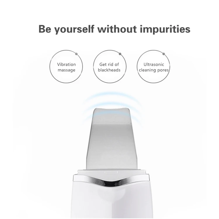 Spatula Ultrasonic Skin Scrubber Spatula 4 Modes Facial Scrubber