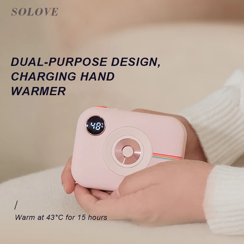 Многоразовая грелка для рук внешний аккумулятор 10000 мАч 5V2A Iphone Huawei Samsung Oppo мобильный телефон рождественский