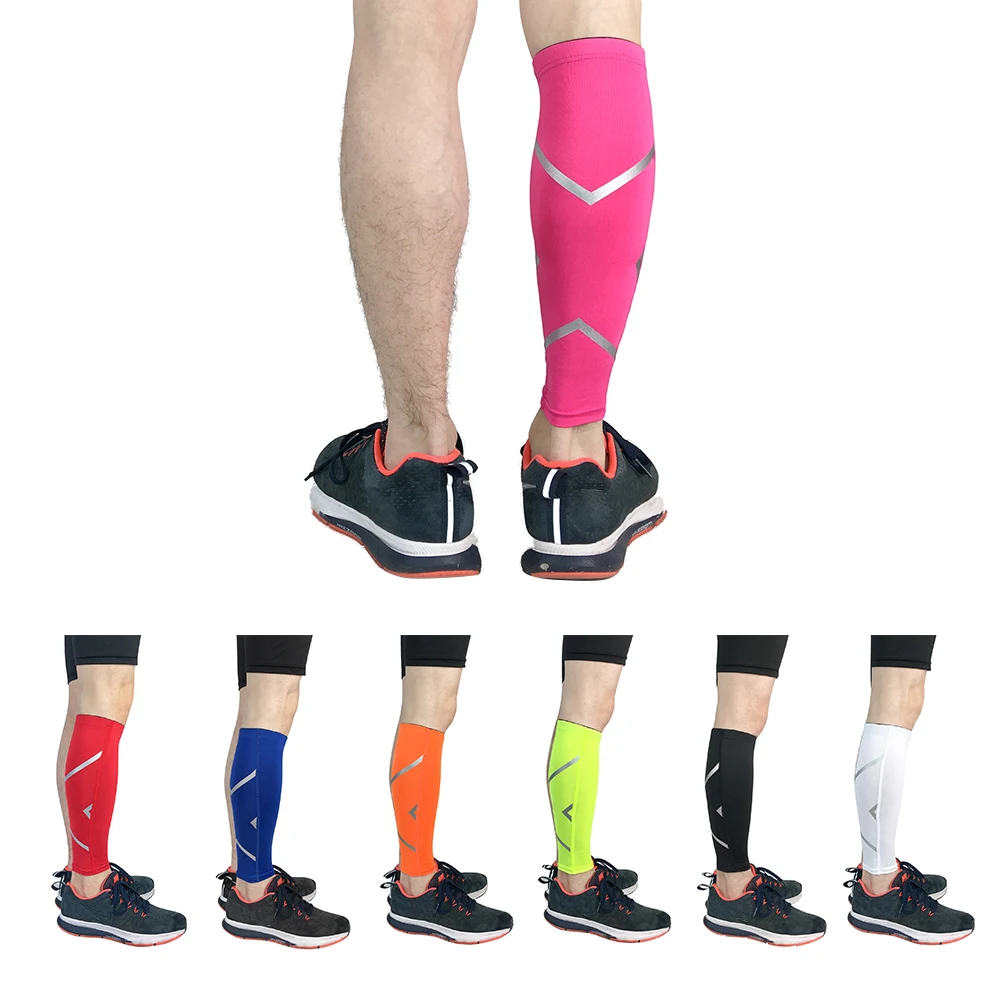 Comfortable Stretch Running Basketball Cycling Long Riding Fitness Exercise Sports Compression Calf Leg Supports Cover Sleeve