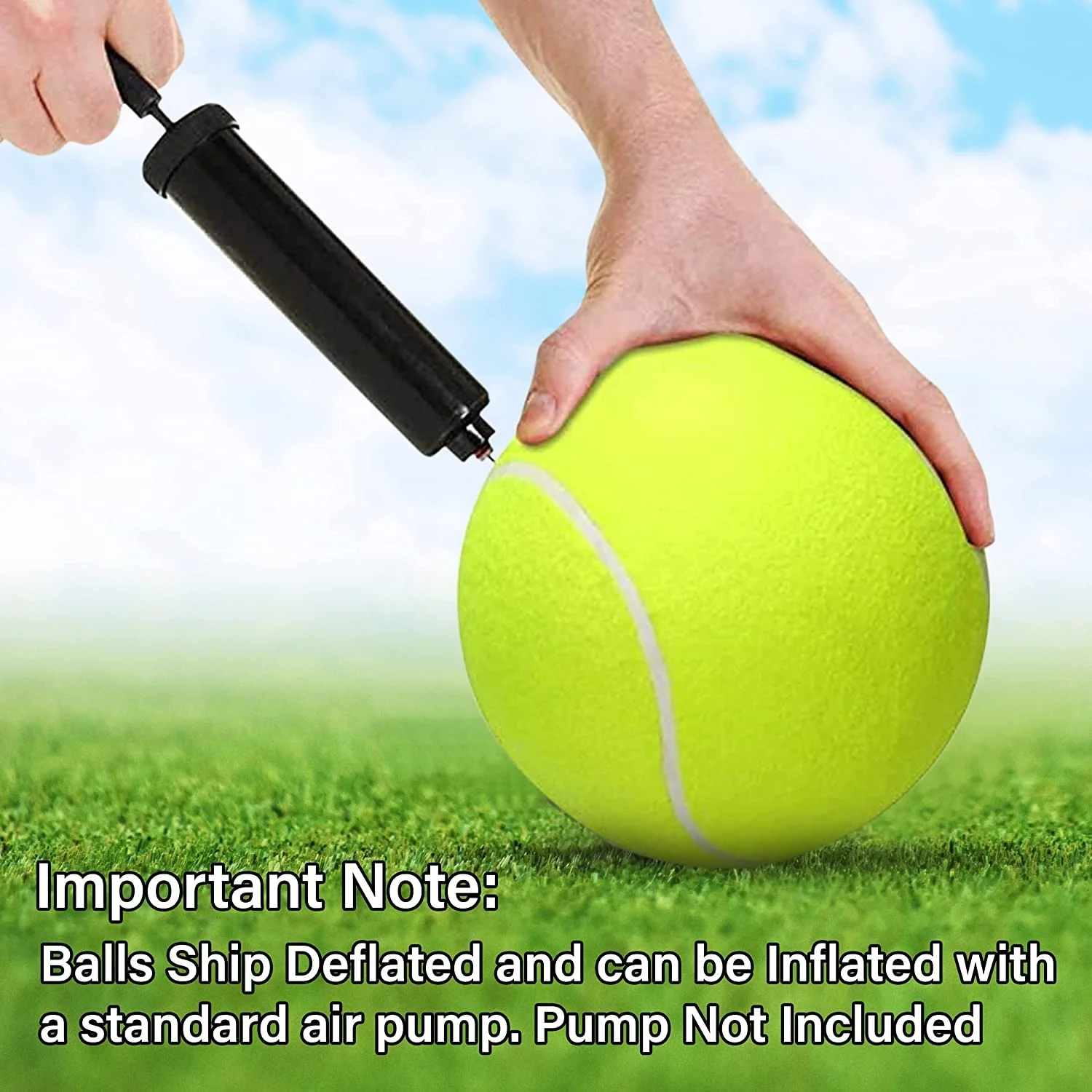Factory Wholesaler Custom Inflatable 9.5inch Big Giant Jumbo Tennis Ball
