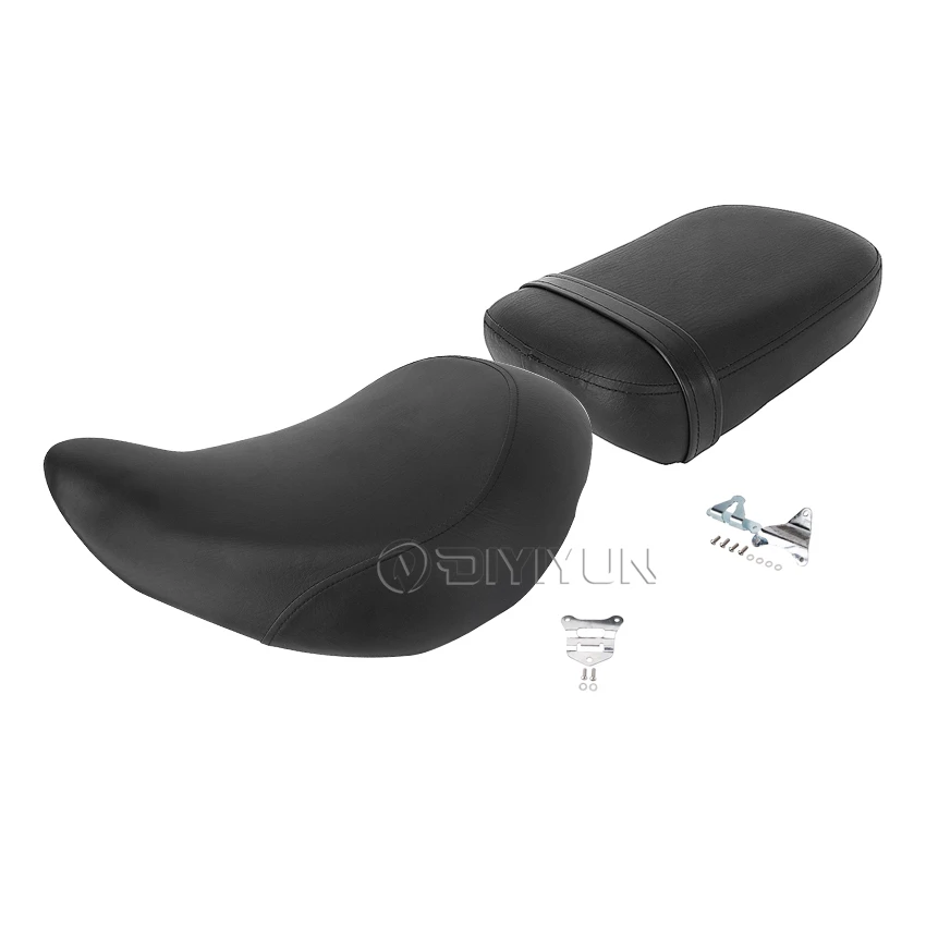 Motorcycle Synthetic dual two double Leather Front Rear Cushion Seat for Honda Shadow Aero VT750C 1997-2013
