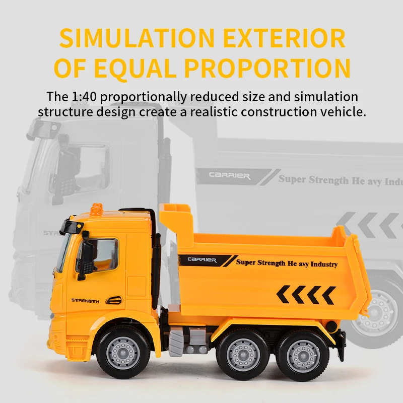 Friction car toy engineering truck for boys intelligent construction vehicle toys