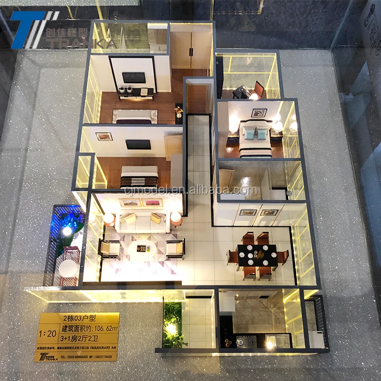 Architectural interior model for sale , diorama model