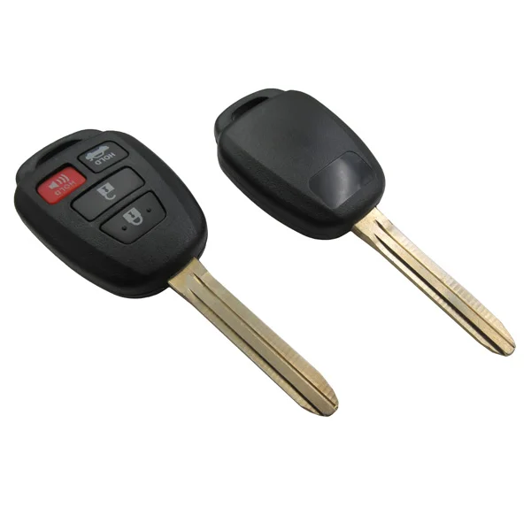 High Quality T-oyota 3+1 buttons remote key shell Fob Caes with TOY43 blade